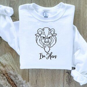 Disney I'm Hers Beauty and the Beast Sweatshirt